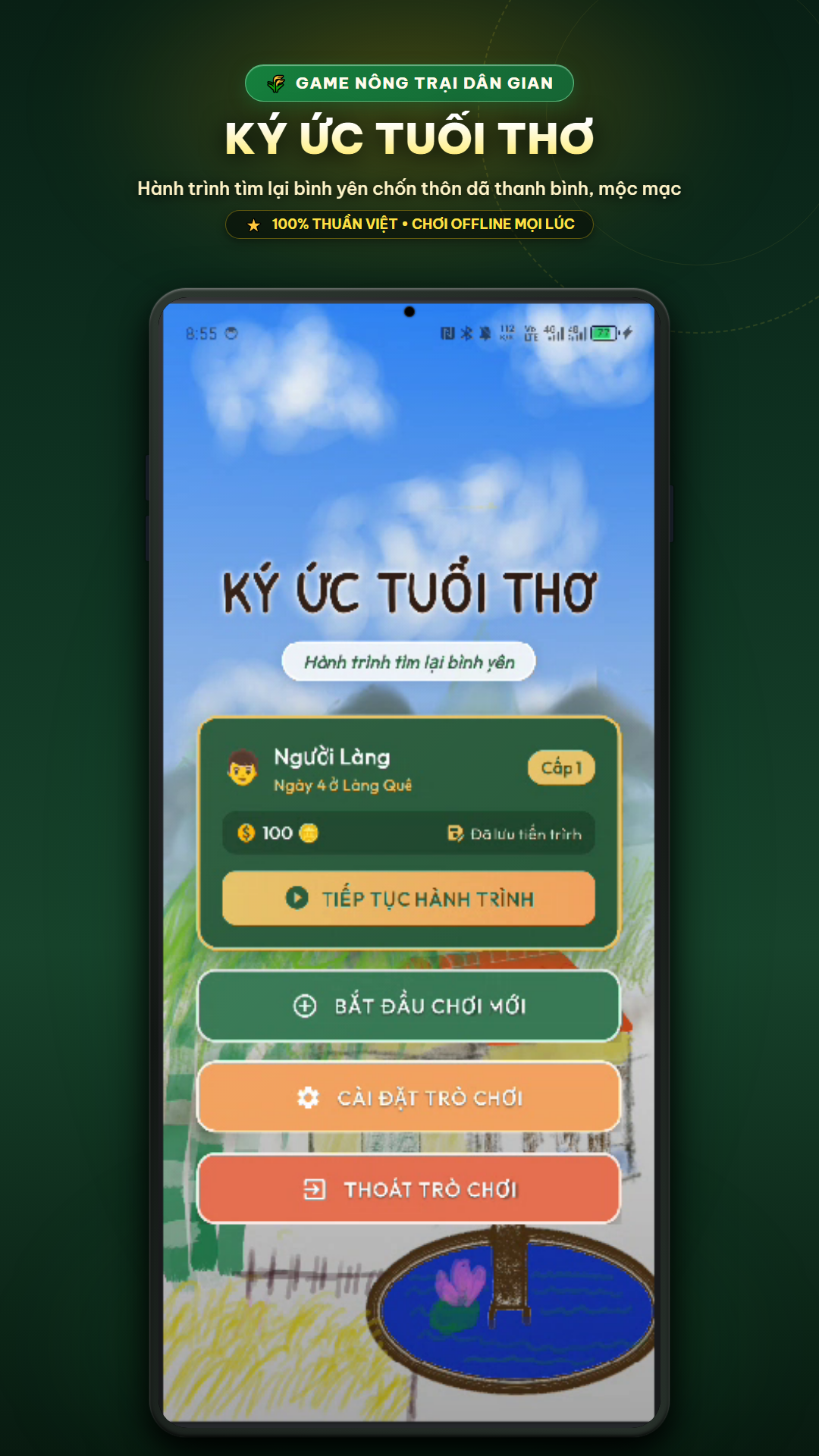 Màn hình game Tuổi Thơ Offline